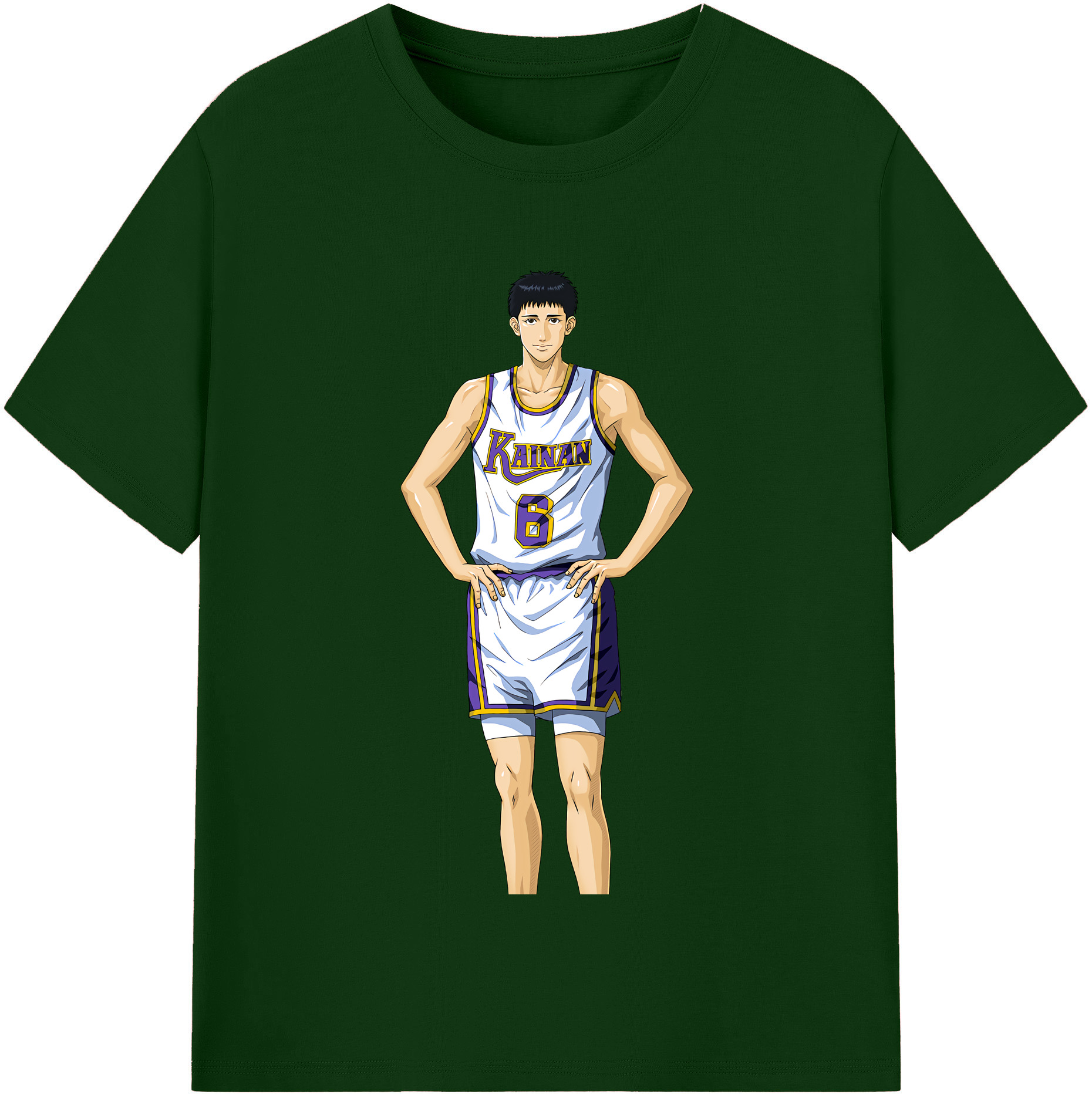 SLAM DUNK／スラムダンク 綿100％半袖Tシャツ（フロントプリント）